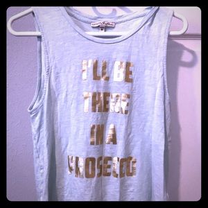 express tank “I’ll be there in a prosecco”